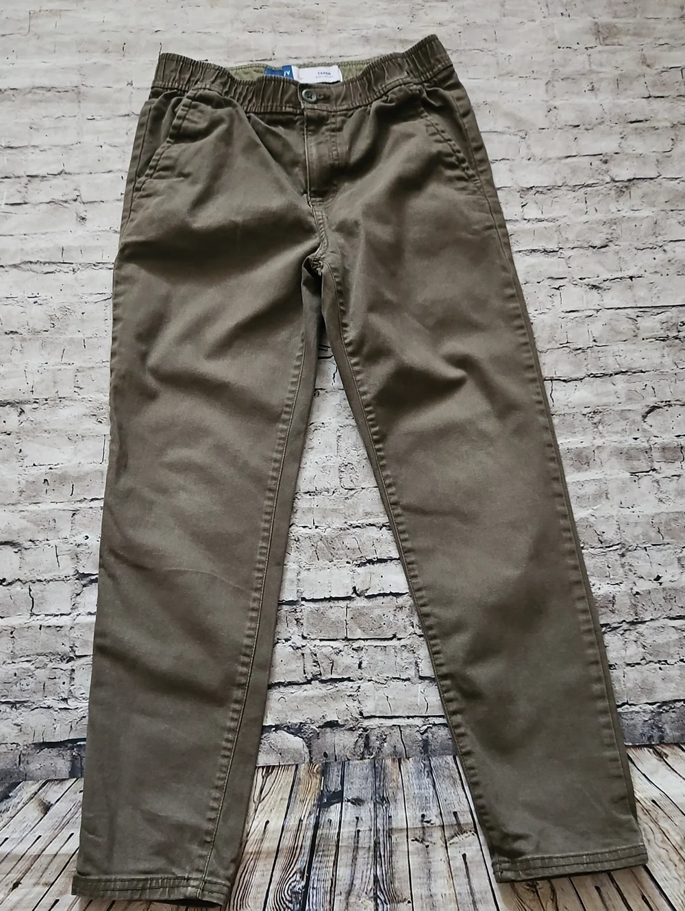 Old Navy Tapered  Buily-in Flex Olive Green Pants